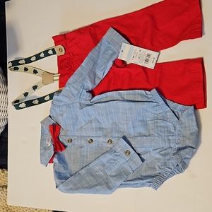 Cat & jack baby boys Christmas set 6-9 month